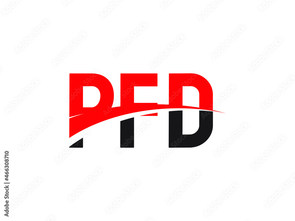 Fototapeta premium PFD Letter Initial Logo Design Vector Illustration