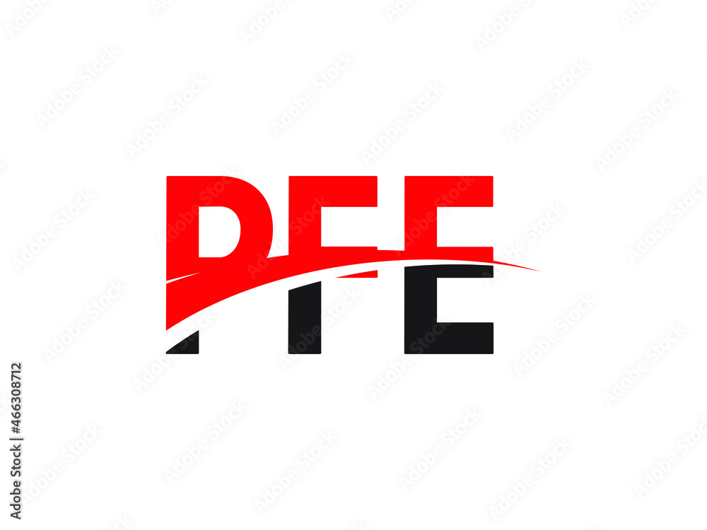 PFE Letter Initial Logo Design Vector Illustration PFE Letter Initial Logo Design Vector Illustration