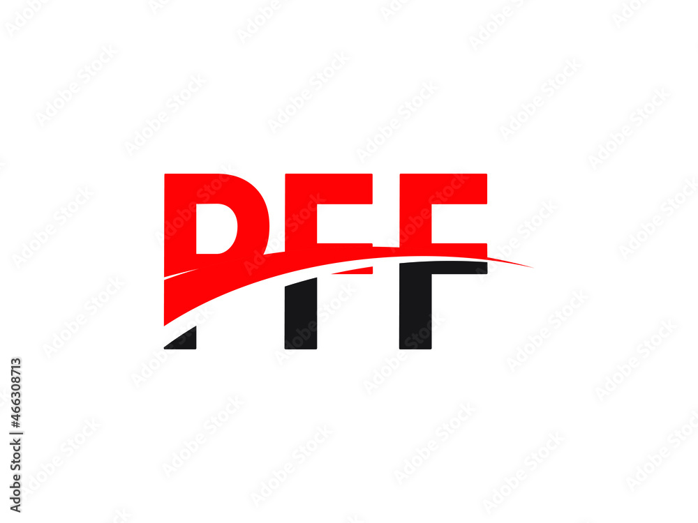 Fototapeta premium PFF Letter Initial Logo Design Vector Illustration
