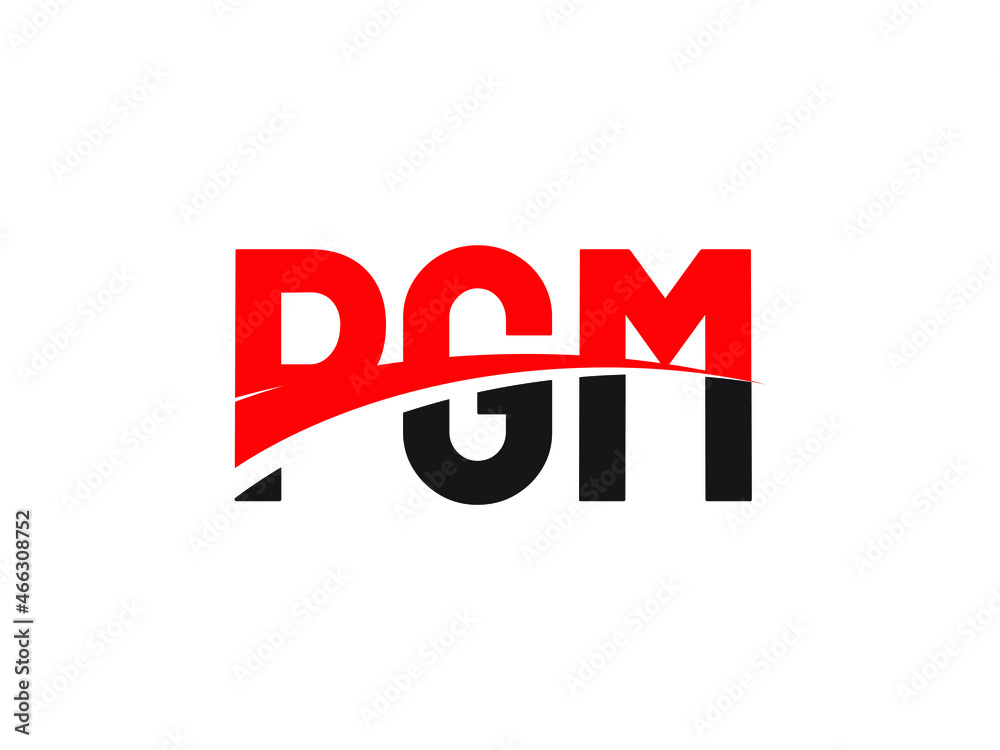 PGM Letter Initial Logo Design Vector Illustration PGM Letter Initial Logo Design Vector Illustration