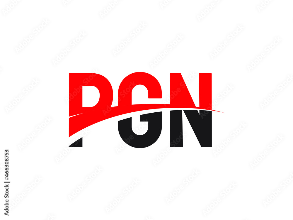 PGN Letter Initial Logo Design Vector Illustration