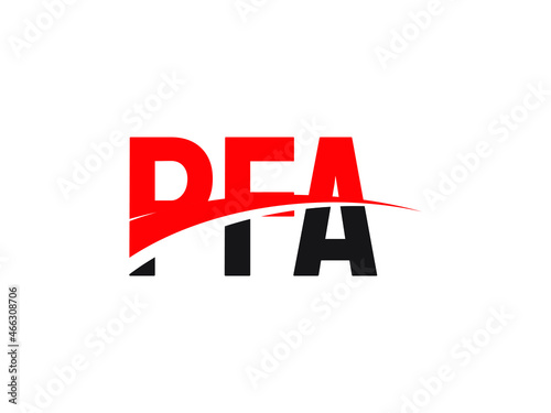 Free Download PFA Letter Initial Logo Design Vector Illustration - GFXLoad