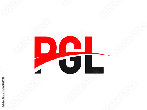 PGL Letter Initial Logo Design Vector Illustration