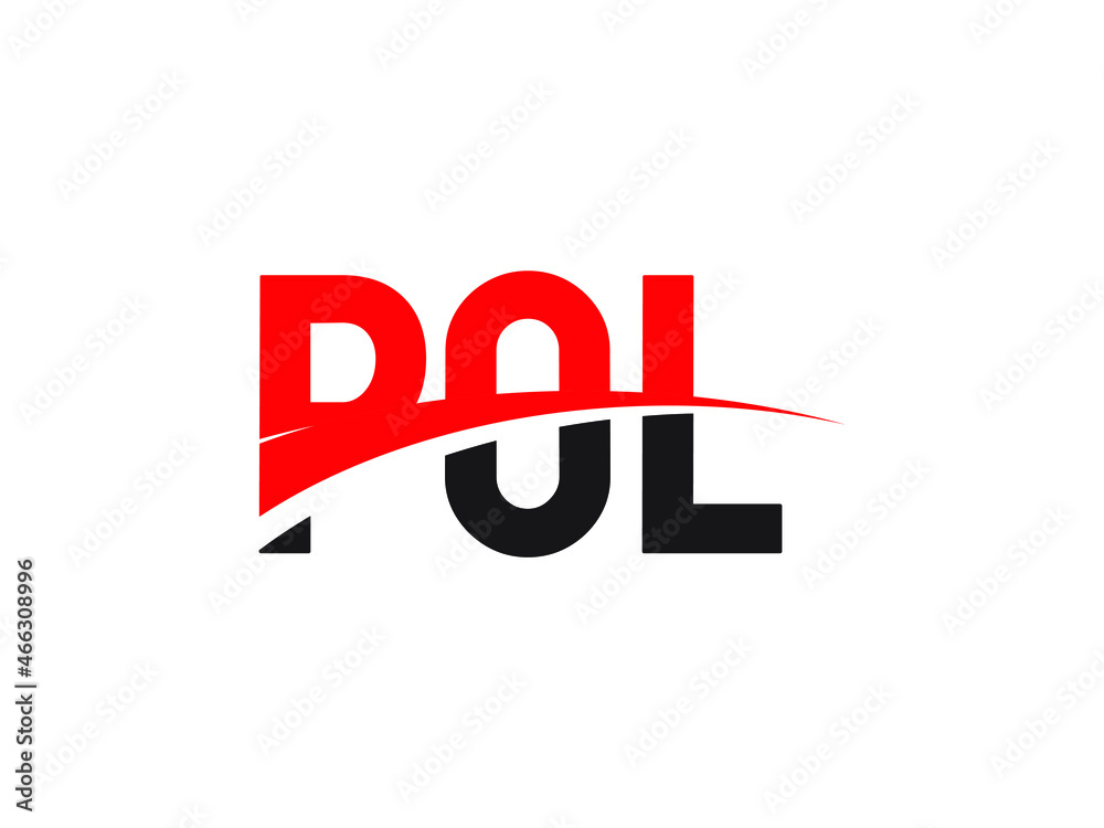 POL Letter Initial Logo Design Vector Illustration