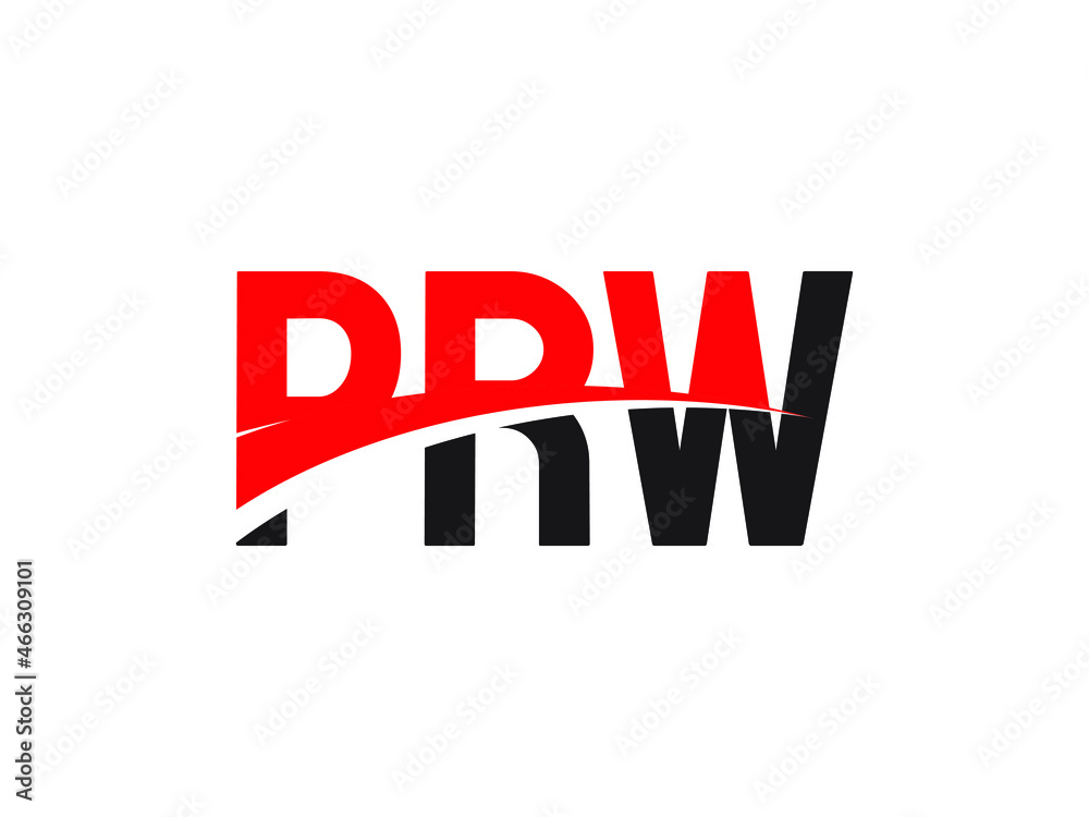 PRW Letter Initial Logo Design Vector Illustration