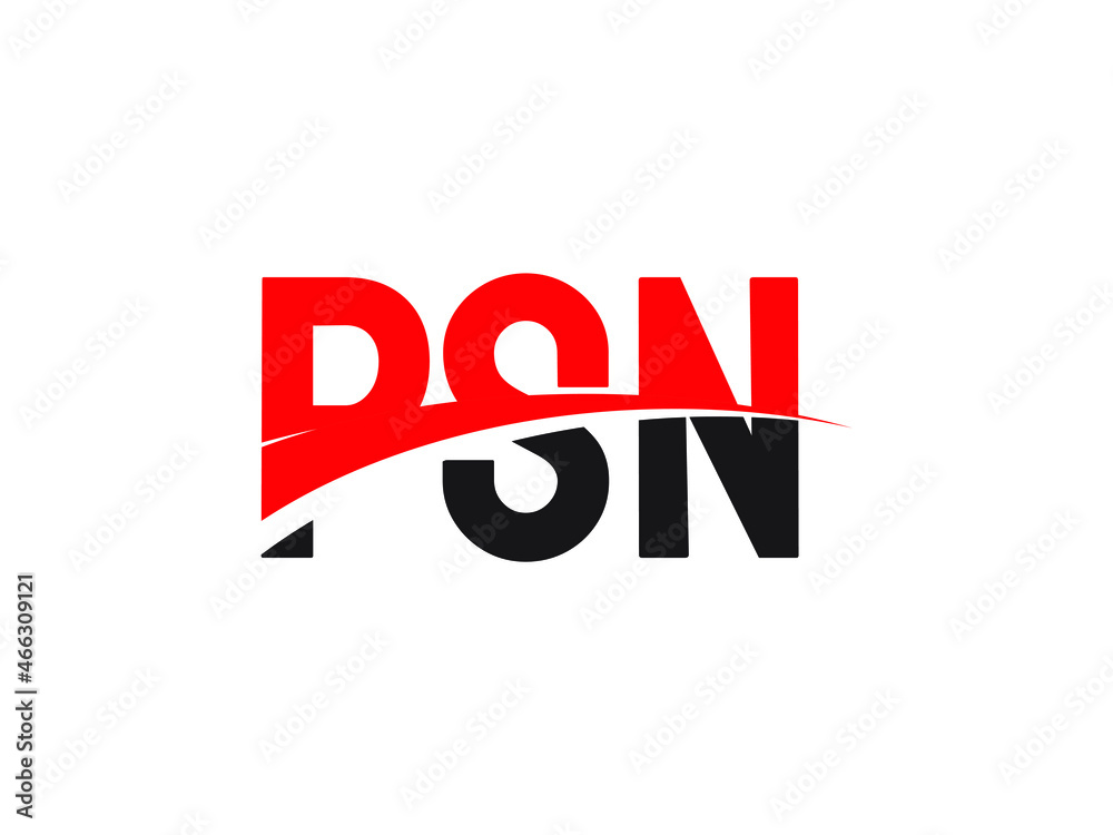 Fototapeta premium PSN Letter Initial Logo Design Vector Illustration