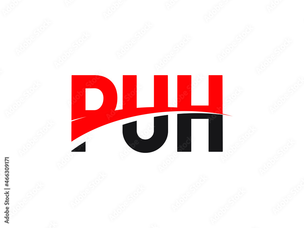 PUH Letter Initial Logo Design Vector Illustration PUH Letter Initial Logo Design Vector Illustration