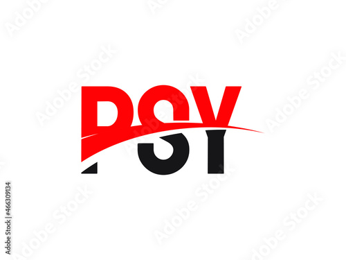 PSY Letter Initial Logo Design Vector Illustration