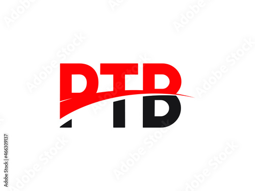 PTB Letter Initial Logo Design Vector Illustration photo