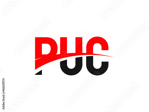 PUC Letter Initial Logo Design Vector Illustration photo