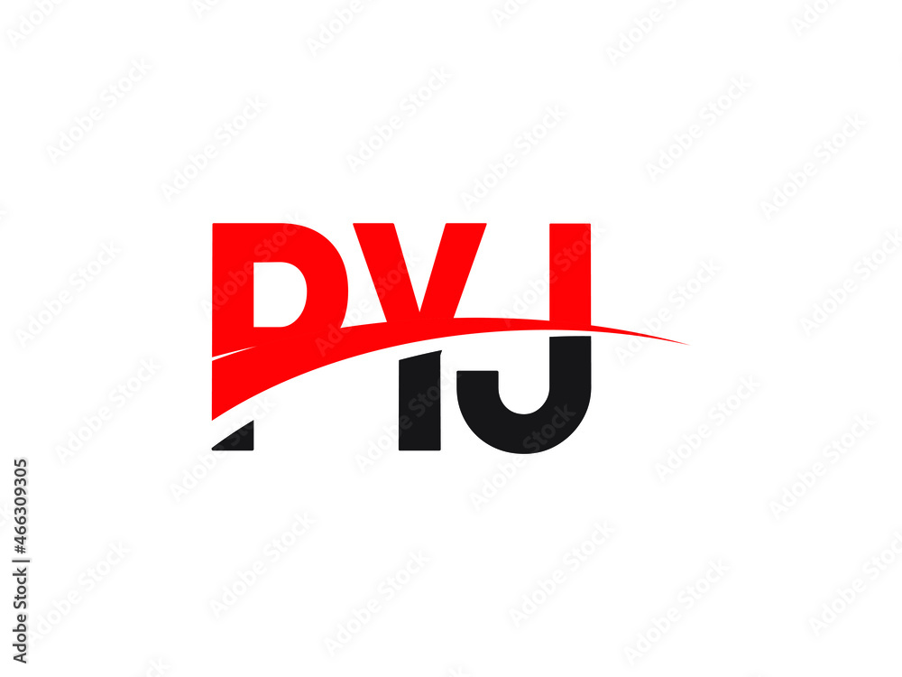 PYJ Letter Initial Logo Design Vector Illustration PYJ Letter Initial Logo Design Vector Illustration