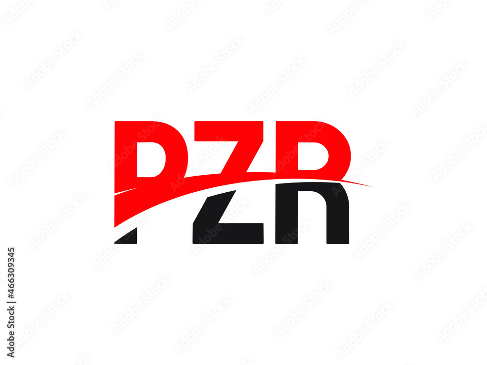 Fototapeta premium PZR Letter Initial Logo Design Vector Illustration