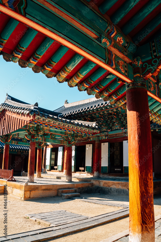 Jeonju Hanok Village Gyeonggijeon Hall in Jeonju, Korea