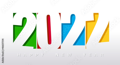 Happy New Year 2022 banner