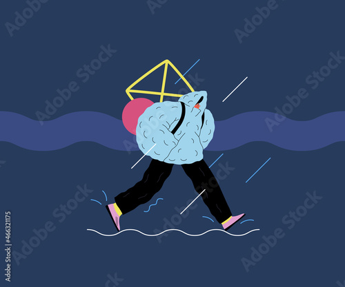 Startup illustration. Concept of building new business