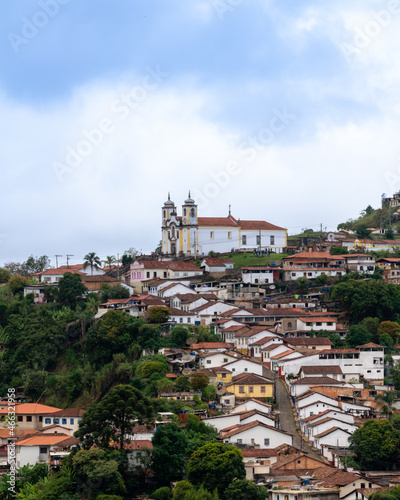 View of the Church of Santa Efigênia, Ouro Preto, Brazil
