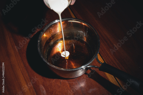 cooking the caramel