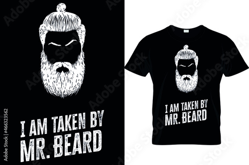 Funny beard man women t-shirt