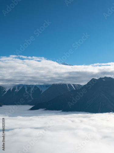 Plateau natural scenery, Gongga Snow Mountain in the sea of clouds © chendongshan