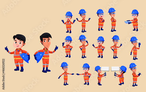 Miners illustration. Latino miners cartoon.
Ilustración de mineros peruanos.