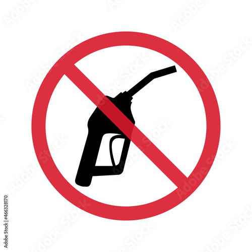 Gas station icon, nozzle isolated logo vector, pump gasoline design, oil power energy symbol
