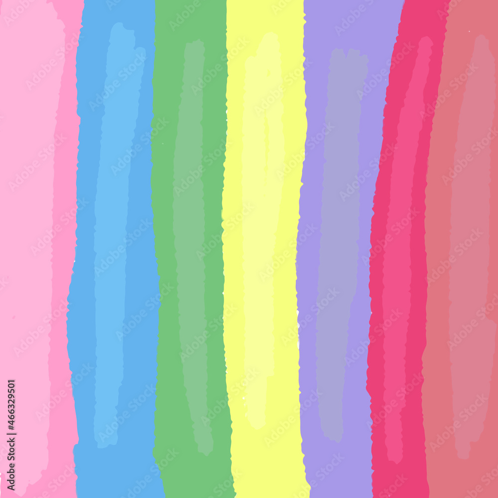 handrawn colorful rainbow stripes pattern abstract background