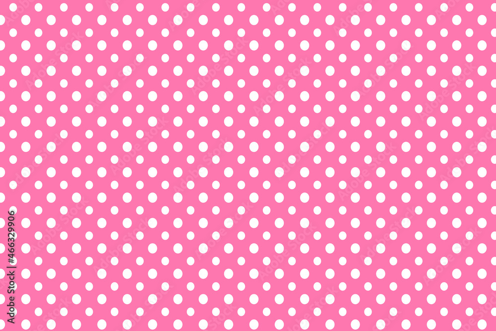 soft cute pink polka dots seamless pattern retro stylish vintage white background