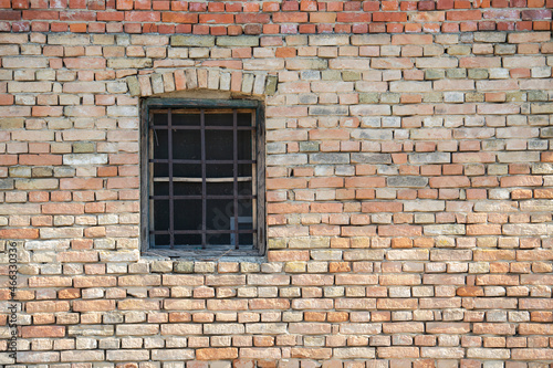 Old brick wall and window