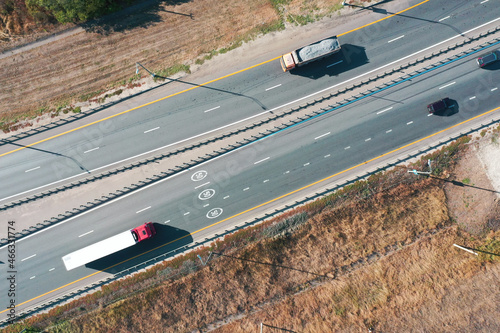 aerial view of the interstate