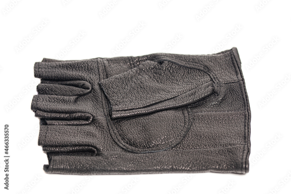 Drivers male leather gloves isolated on a white Drivers male leather gloves isolated on a white