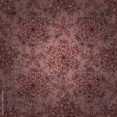Wallpaper Mural pattern with interesting doodles on colorfil background. Vector illustration. Torontodigital.ca