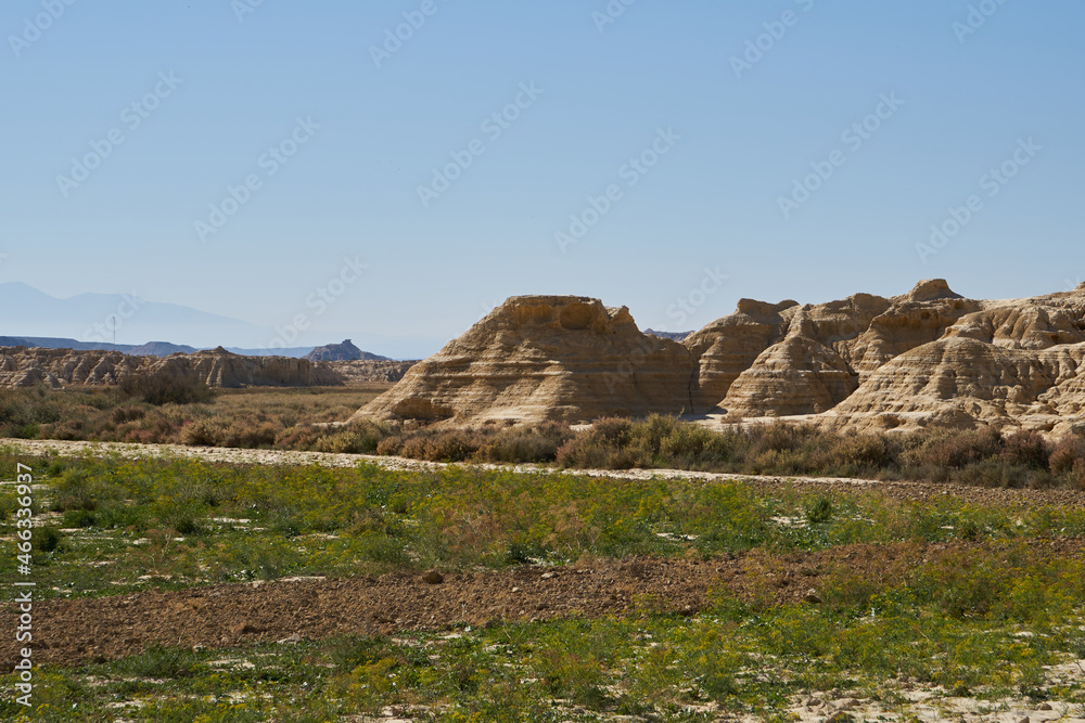 desert landscape of bardenas reales