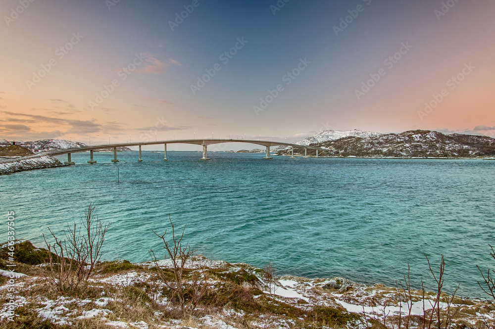 bridge over the fjord in norway