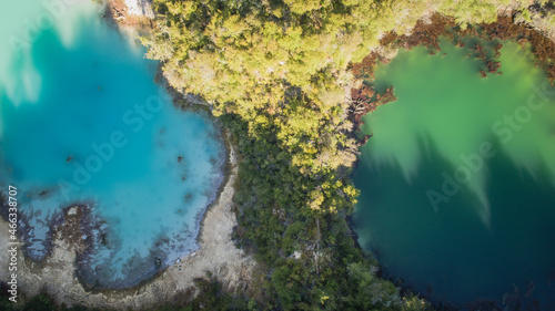 hot water source seen from the drone