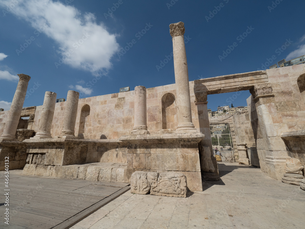 Teatro Romano de Ammán, en Jordania, Asia