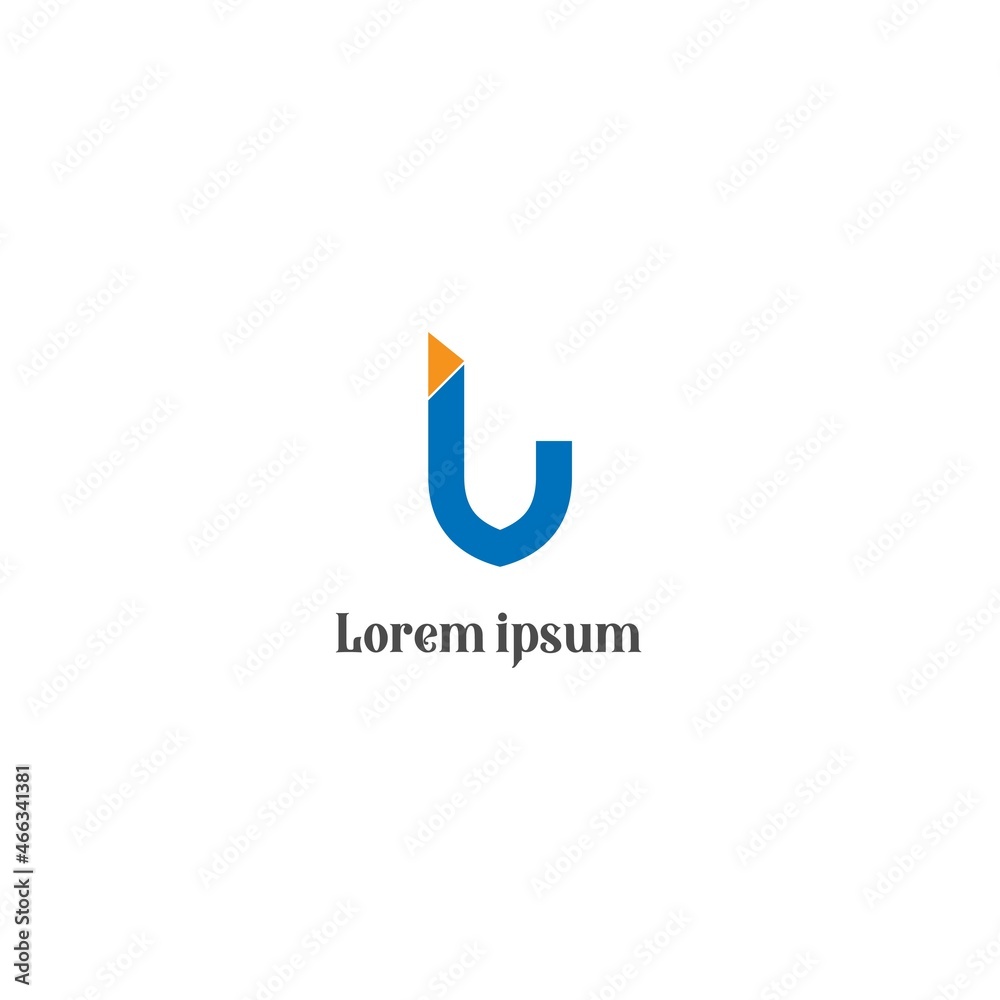 modern letter V logo design