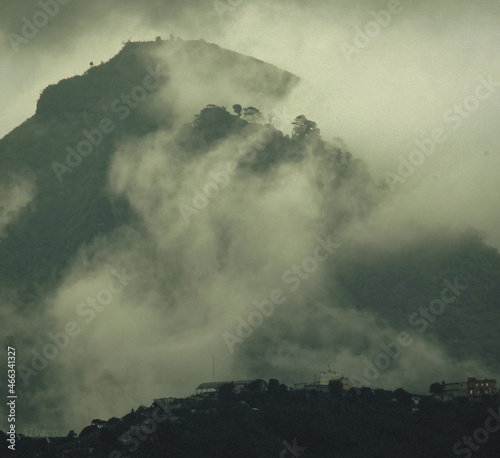 clouds over the mountains