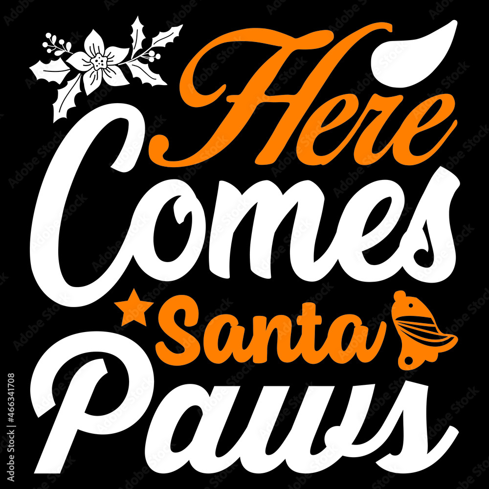 Here comes Santa paws