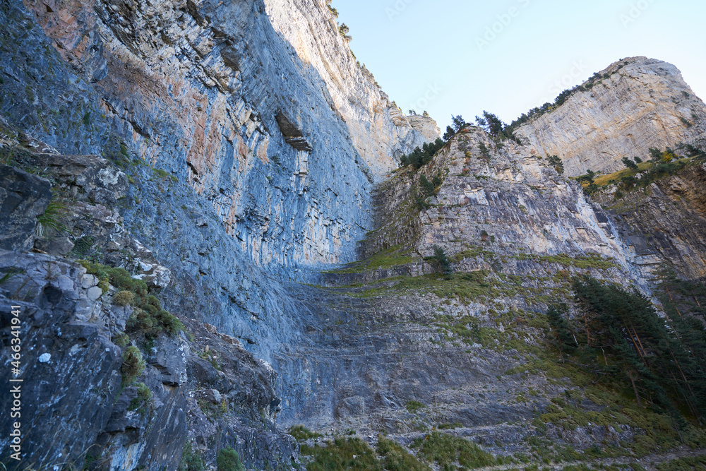 steep cliffs pyrenees