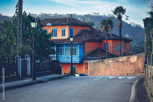 Casa típica asturiana en Santolaya, Cabranes, Asturias photo