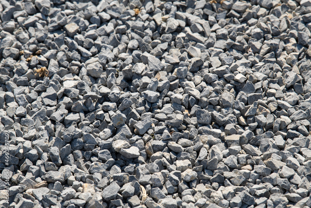 Gravel on the path. Gray stones. Gravel used in making th walk sidewalk Gravel on the path. Gray stones. Gravel used in making th walk sidewalk