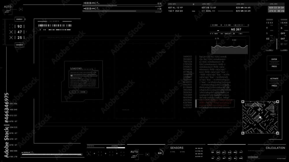UI Technology HUD and data.User Interface technological display. Hacking password.Sci Fi HUD. UI Technology HUD and data.User Interface technological display. Hacking password.Sci Fi HUD.