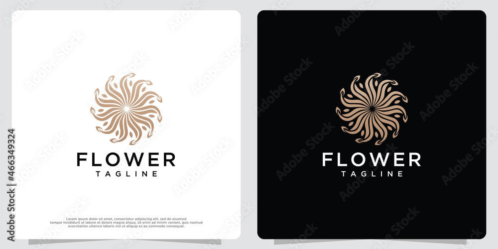 Beauty flower luxury design template. Beauty flower luxury design template.