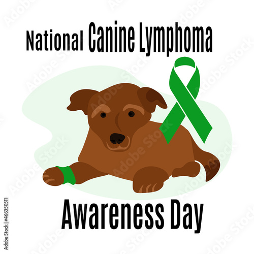 National Canine Lymphoma Awareness Day, Idea for poster, banner, flyer or postcard