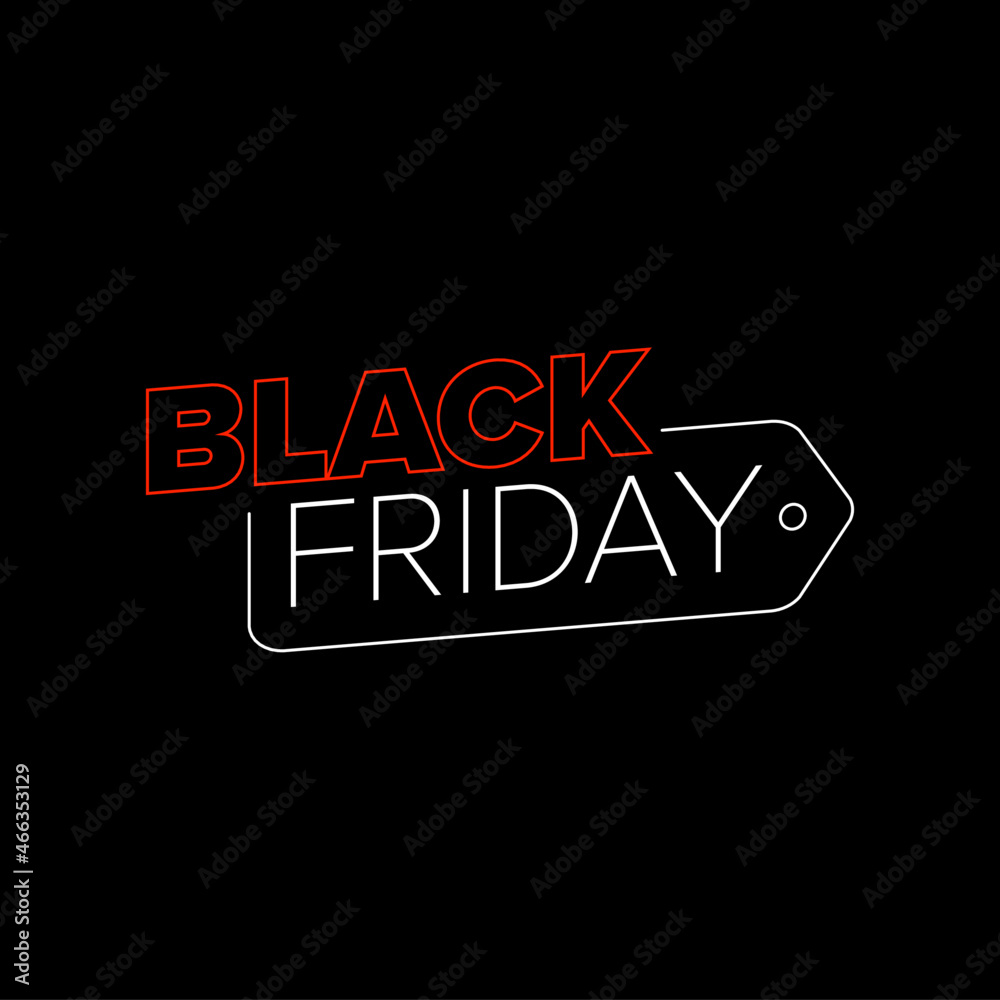 Tag de black friday, movimento, tag com arte linha, ofertas e desconto, vendas black, promoções de vendas, feriado de venda