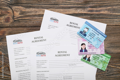 Rental agreements and drive...