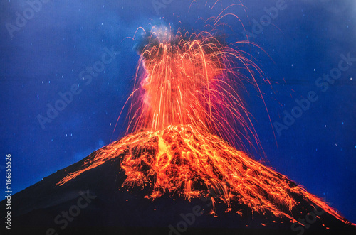 Fuego volcano erupting, Antigua, Guatemala