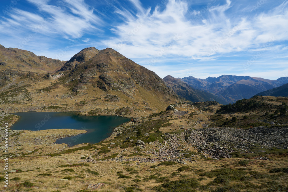 Landscape of lake in Andorra Landscape of lake in Andorra