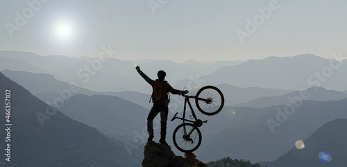 mountain bike in the mountains