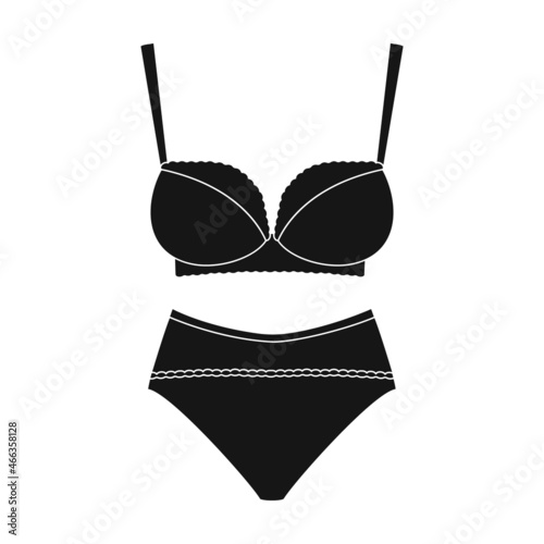 Underwear vector icon.Black vector icon isolated on white background underwear.